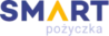fioletowy napis smart z żółtą literą A i liliowym napisem pożyczka